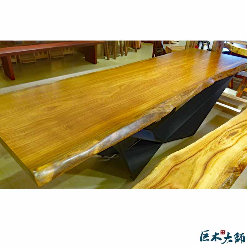 桌板 非洲柚木原木桌板58