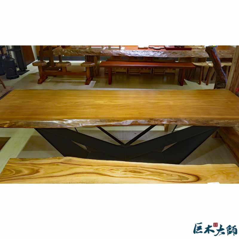 桌板 非洲柚木原木桌板58