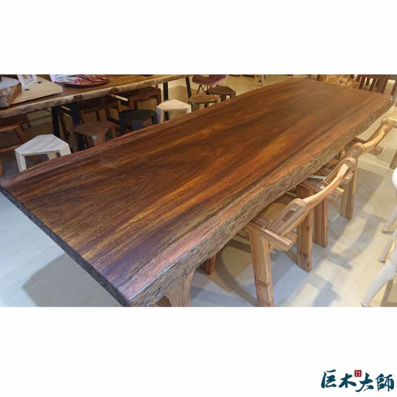 原木一枚餐桌板 非洲紫檀72