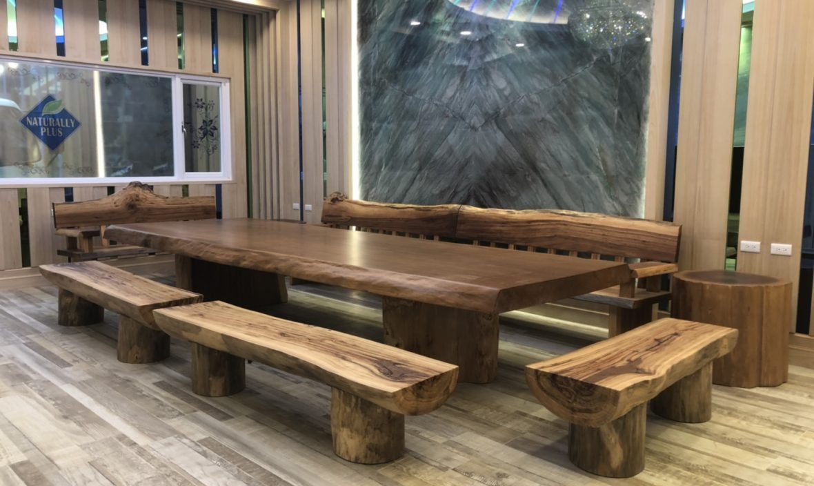 原木餐桌 原木客廳組 原木椅