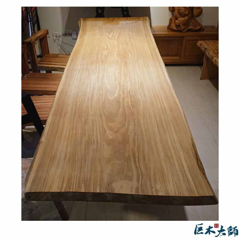 一枚板原木餐桌板 非洲柚木70